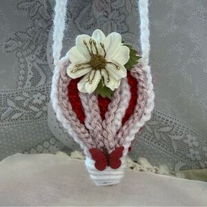 Handcrafted Red and White Balloon decor